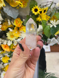 Clear quartz polished point