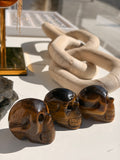 Tigers eye skull