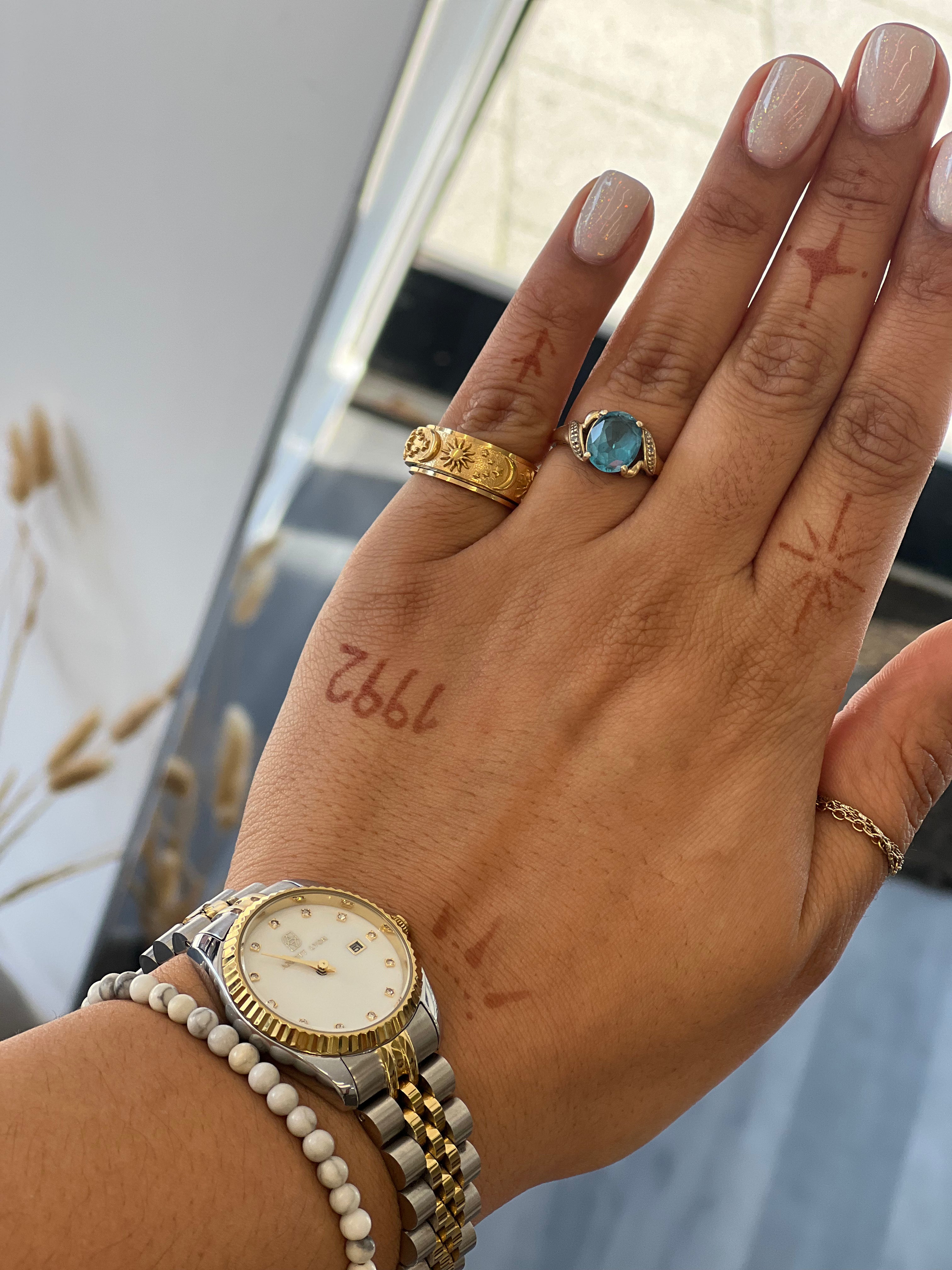 Celestial anxiety ring