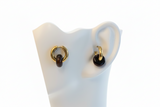 Tiger eye hoops
