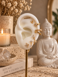 Marquise leaf stud