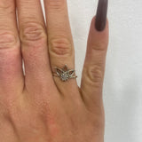 moonstone lotus ring