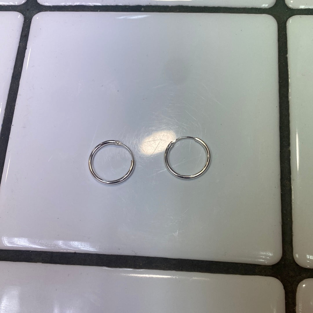 silver hoops S (53714)