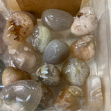 Flower agate tumble