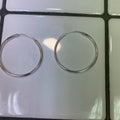 silver hoops L (41761)